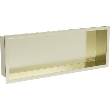 Mexen X-Wall-R rohová police s límcem 60 x 20 cm, zlatá kartáčovaná - 1950602010