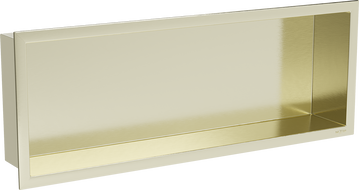 Mexen X-Wall-R rohová police s límcem 60 x 20 cm, zlatá kartáčovaná - 1950602010