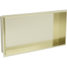 Mexen X-Wall-NR police do výklenku bez okraje 60 x 30 cm, kartáčované zlato - 1951603010