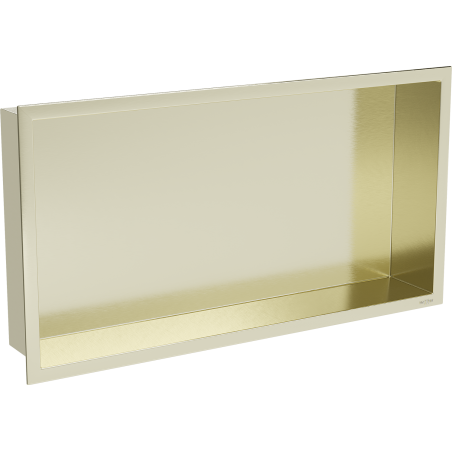 Mexen X-Wall-R výklenková polička s límcem 60 x 30 cm, zlatá kartáčovaná - 1950603010