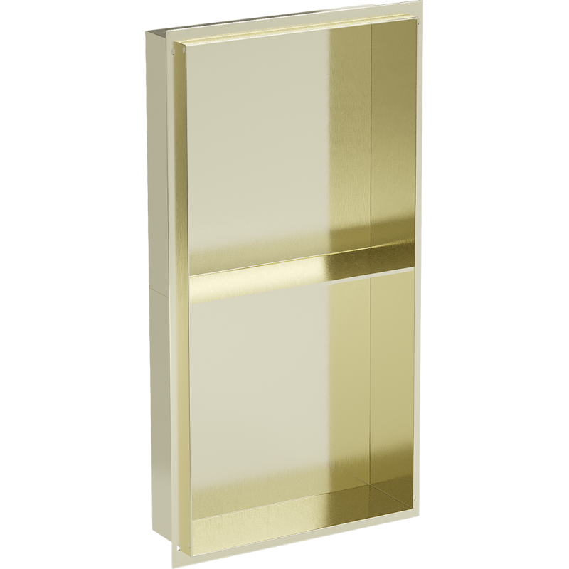Mexen X-Wall-NR Nástěnná police bez límce s policí 60 x 30 cm, kartáčovaná zlatá - 1951603010S