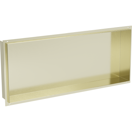 Mexen X-Wall-NR výklenková police bez lemu 75 x 30 cm, zlatá kartáčovaná - 1951753010