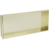 Mexen X-Wall-NR výklenková police bez lemu 75 x 30 cm, zlatá kartáčovaná - 1951753010