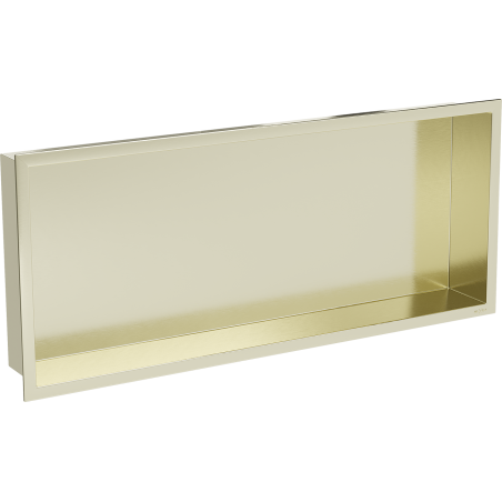 Mexen X-Wall-R nástěnná police s límcem 75 x 30 cm, zlatá kartáčovaná - 1950753010