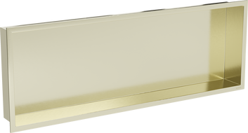 Mexen X-Wall-R výklenková police s lemem 90 x 30 cm, zlatá kartáčovaná - 1950903010