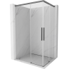 Mexen Rox Duo sprchový kout zasouvací 90 x 85 cm, transparentní, gun metal - 8C2D-090-085-95-00