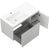 Mexen Orio koupelnová skříňka 90 cm s umyvadlem Otis levá, 1S, 1D, šedá matná/bílá matná - 91A13-09047-3-BBFF62-W18L01