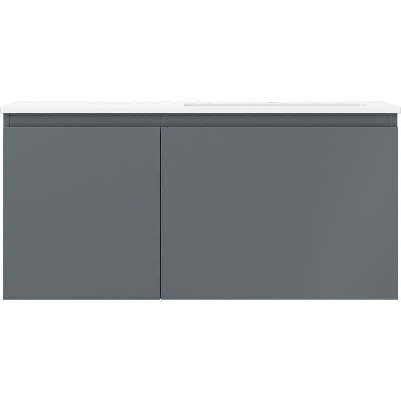 Mexen Orio koupelnová skříňka 100 cm s umyvadlem Otis pravou, 1S, 1D, grafit mat/bílá mat - 91A13-10047-3-BBFF66-W18P01