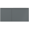 Mexen Orio koupelnová skříňka 100 cm s umyvadlem Otis pravá, 1S, 1D, grafit mat/bílá mat - 91A13-10047-3-BBFF66-W18P01