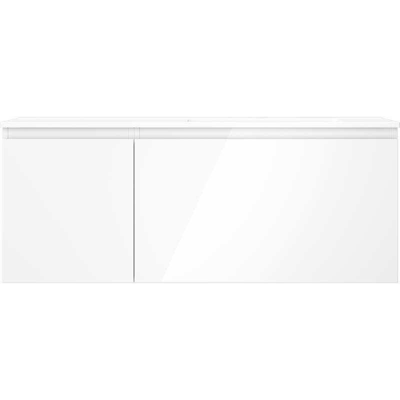 Mexen Orio koupelnová skříňka 120 cm s umyvadlem Otis vpravo, 1S, 1D, bílý lesk - 91A13-12047-3-BBFF00-W18P00