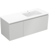Mexen Orio koupelnová skříňka 120 cm s umyvadlem Otis pravá, 1S, 1D, šedá mat/bílá mat - 91A13-12047-3-BBFF62-W18P01