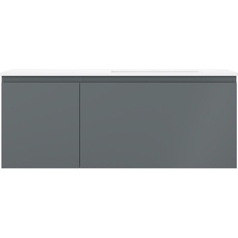 Mexen Orio koupelnová skříňka 120 cm s umyvadlem Otis pravá, 1S, 1D, grafit mat/bílá mat - 91A13-12047-3-BBFF66-W18P01
