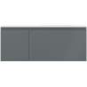 Mexen Orio koupelnová skříňka 120 cm s umyvadlem Otis pravá, 1S, 1D, grafit mat/bílá mat - 91A13-12047-3-BBFF66-W18P01