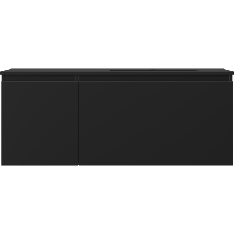 Mexen Orio koupelnová skříňka 120 cm s umyvadlem Otis pravá, 1S, 1D, černá mat - 91A13-12047-3-BBFF71-W18P71