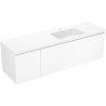 Mexen Orio koupelnová skříňka 160 cm s umyvadlem Otis pravým, 1S, 1D, bílá mat - 91A13-16047-3-BBFF01-W18P01