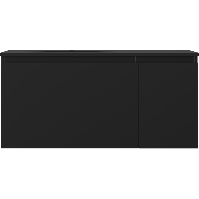 Mexen Orio koupelnová skříňka 90 cm s umyvadlem Vela vlevo, 1S, 1D, černá matná - 91A13-09047-3-BBFF71-W23L71