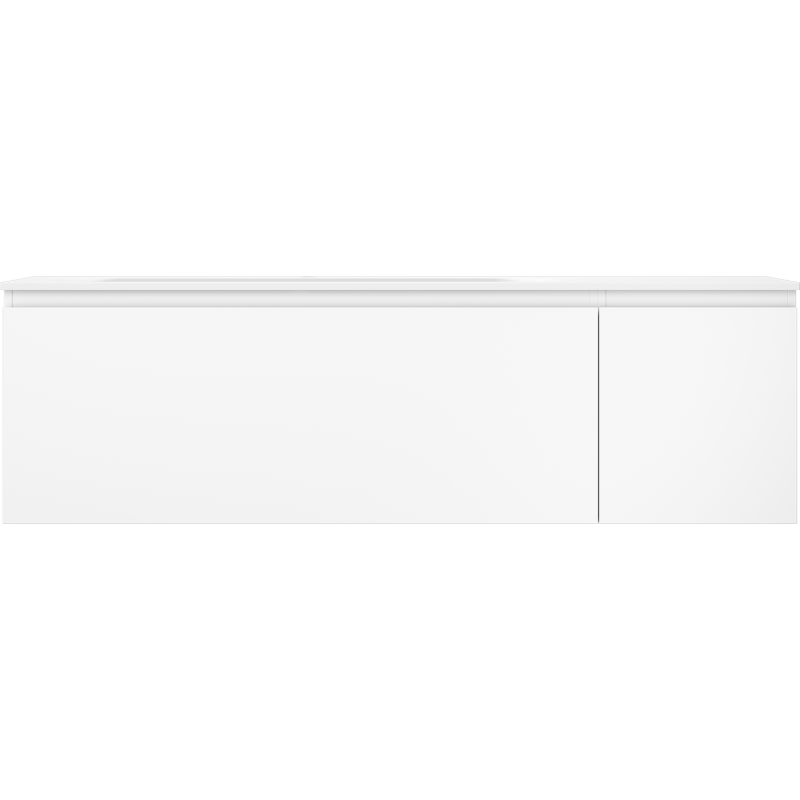 Mexen Orio koupelnová skříňka 160 cm s umyvadlem Vela levým, 1S, 1D, bílá matná - 91A13-16047-3-BBFF01-W23L01