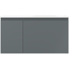 Mexen Orio koupelnová skříňka 90 cm s umyvadlem Vela pravým, 1S, 1D, grafit mat/bílá mat - 91A13-09047-3-BBFF66-W23P01
