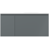 Mexen Orio koupelnová skříňka 100 cm s umyvadlem Vela pravým, 1S, 1D, grafit mat/bílá mat - 91A13-10047-3-BBFF66-W23P01
