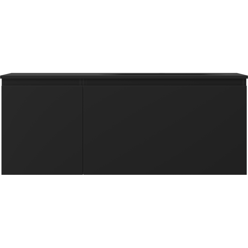 Mexen Orio koupelnová skříňka 120 cm s umyvadlem Vela pravým, 1S, 1D, černá mat - 91A13-12047-3-BBFF71-W23P71