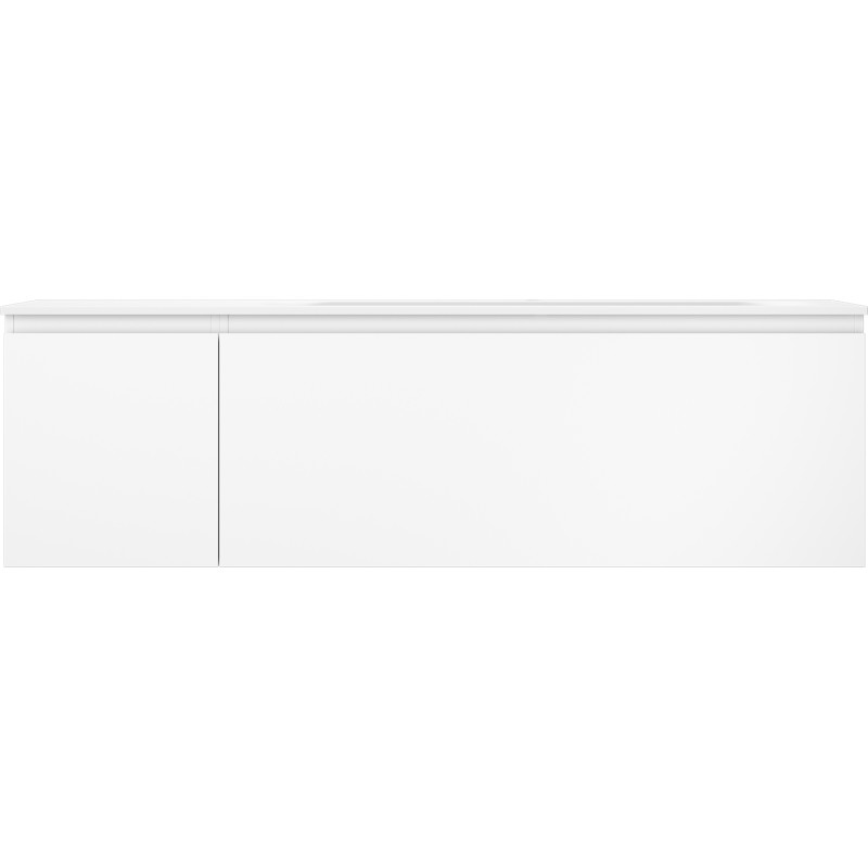 Mexen Orio koupelnová skříňka 160 cm s umyvadlem Vela pravá, 1S, 1D, bílá mat - 91A13-16047-3-BBFF01-W23P01