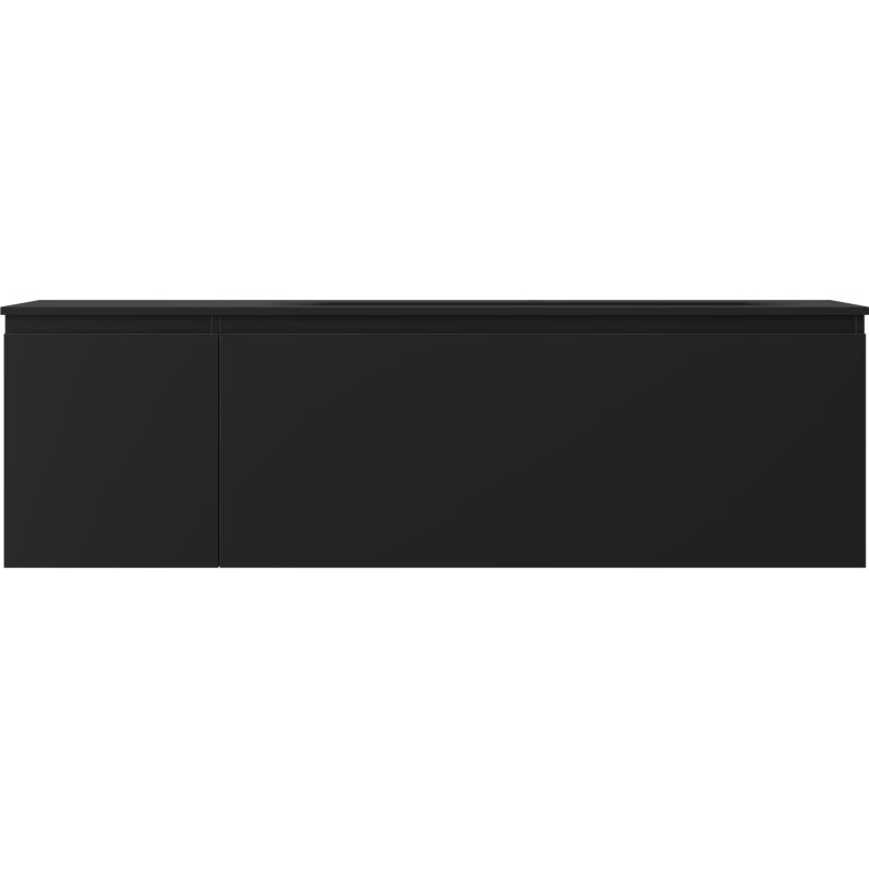 Mexen Orio koupelnová skříňka 160 cm s umyvadlem Vela pravá, 1S, 1D, černá mat - 91A13-16047-3-BBFF71-W23P71