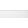 Mexen Rivel koupelnová skříňka 160 cm s umyvadlem Vela vlevo, 1S, 1D, drážkovaná, bílá mat - 91A23-16047-3-BBFF01-W23L01