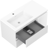 Mexen Orio koupelnová skříňka 90 cm s umyvadlem Otis levým, 2S, 1D, bílá mat - 91A13-09047-3-BBFFF01-W18L01