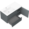 Mexen Orio koupelnová skříňka 90 cm s umyvadlem Otis levá, 2S, 1D, grafit mat/bílá mat - 91A13-09047-3-BBFFF66-W18L01