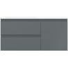 Mexen Orio koupelnová skříňka 100 cm s umyvadlem Otis levá, 2S, 1D, grafit mat/bílá mat - 91A13-10047-3-BBFFF66-W18L01