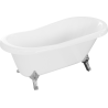 Mexen Retro volně stojící vana 150 x 73 cm, bílá, chromové nohy - 53251507300-00