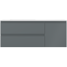 Mexen Orio koupelnová skříňka 120 cm s umyvadlem Otis vlevo, 2S, 1D, grafit mat/bílá mat - 91A13-12047-3-BBFFF66-W18L01