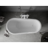 Mexen Retro volně stojící vana 150 x 73 cm, bílá, bílé nohy - 53251507300-20