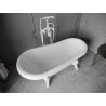Mexen Retro volně stojící vana 150 x 73 cm, bílá, bílé nohy - 53251507300-20