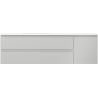 Mexen Orio koupelnová skříňka 160 cm s umyvadlem Otis levá, 2S, 1D, šedá mat/bílá mat - 91A13-16047-3-BBFFF62-W18L01