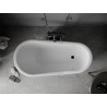 Mexen Retro volně stojící vana 150 x 73 cm, bílá, nohy černé - 53251507300-70