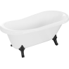 Mexen Retro volně stojící vana 150 x 73 cm, bílá, černé nohy - 53251507300-70