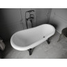 Mexen Retro volně stojící vana 150 x 73 cm, bílá, nohy černé - 53251507300-70