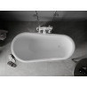 Mexen Retro volně stojící vana 150 x 73 cm, bílá/černá, nohy bílé - 53251507375-20