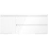 Mexen Orio koupelnová skříňka 120 cm s umyvadlem Otis pravá, 2S, 1D, bílý lesk - 91A13-12047-3-BBFFF00-W18P00