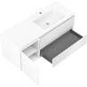 Mexen Orio koupelnová skříňka 120 cm s umyvadlem Otis vpravo, 2S, 1D, bílá mat - 91A13-12047-3-BBFFF01-W18P01