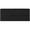 Mexen Orio koupelnová skříňka 120 cm s umyvadlem Otis pravá, 2S, 1D, černá mat - 91A13-12047-3-BBFFF71-W18P71