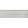 Mexen Orio koupelnová skříňka 160 cm s umyvadlem Otis pravým, 2S, 1D, šedá mat/bílá mat - 91A13-16047-3-BBFFF62-W18P01