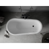 Mexen Retro volně stojící vana 150 x 73 cm, bílá/černá, černé nohy - 53251507375-70
