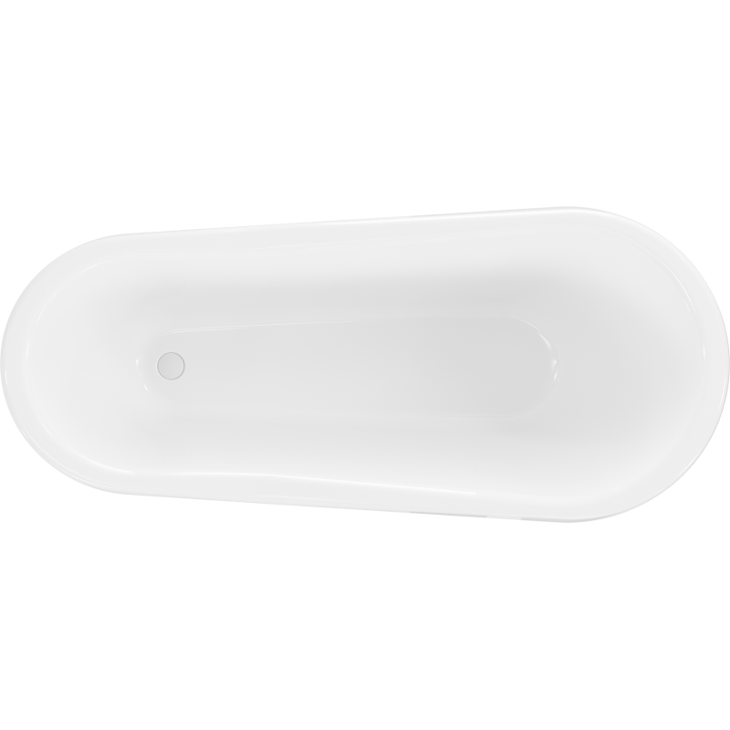Mexen Retro samostatně stojící vana 170 x 75 cm, bílá, bílé nohy - 53251707500-20