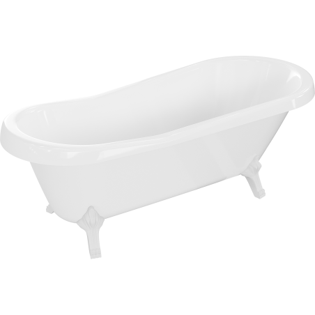 Mexen Retro samostatně stojící vana 170 x 75 cm, bílá, bílé nohy - 53251707500-20