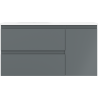 Mexen Orio koupelnová skříňka 90 cm s umyvadlem Vela levá, 2S, 1D, grafit mat/bílá mat - 91A13-09047-3-BBFFF66-W23L01