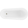 Mexen Retro volně stojící vana 170 x 75 cm, bílá, nohy zlaté - 53251707500-50