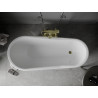 Mexen Retro volně stojící vana 170 x 75 cm, bílá, zlaté nohy - 53251707500-50