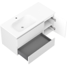 Mexen Orio koupelnová skříňka 100 cm s umyvadlem Vela levou, 2S, 1D, bílá mat - 91A13-10047-3-BBFFFF01-W23L01